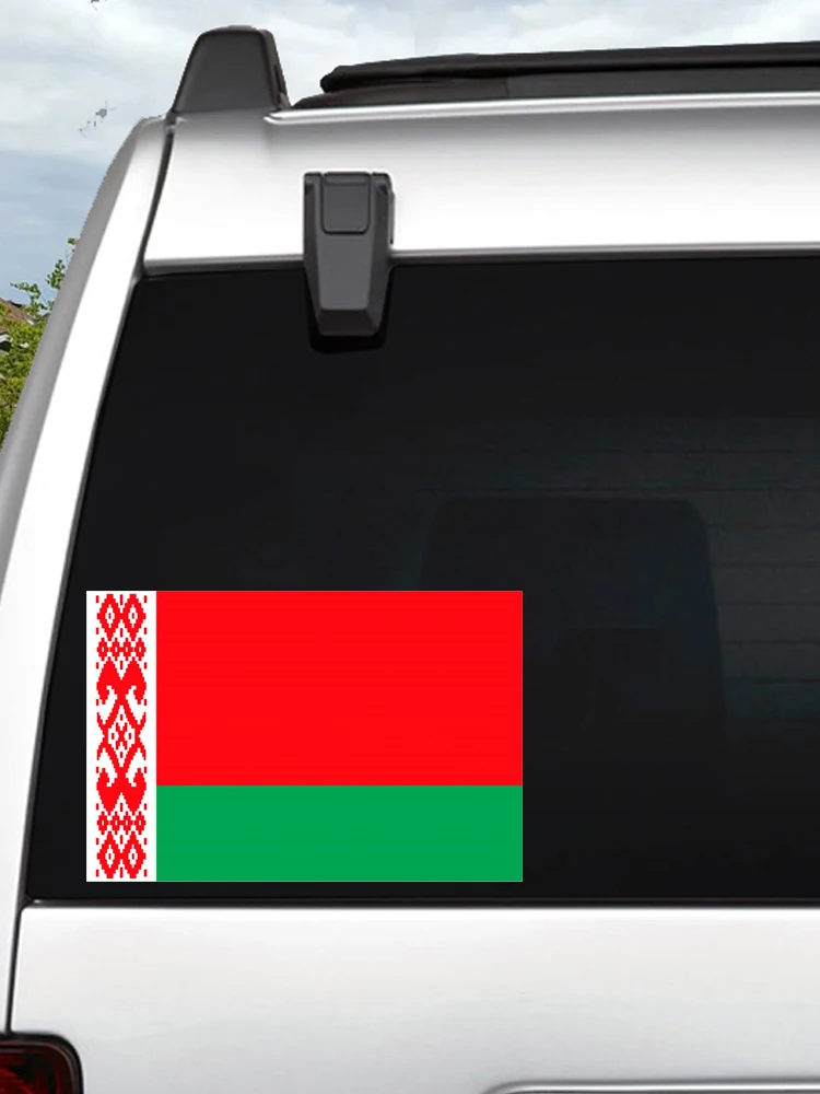 Autostickers Voor Vlag Van Belarus Vinyl Sticker Waterdichte Auto Styling Pegatinas Para Coche Auto Accessoires