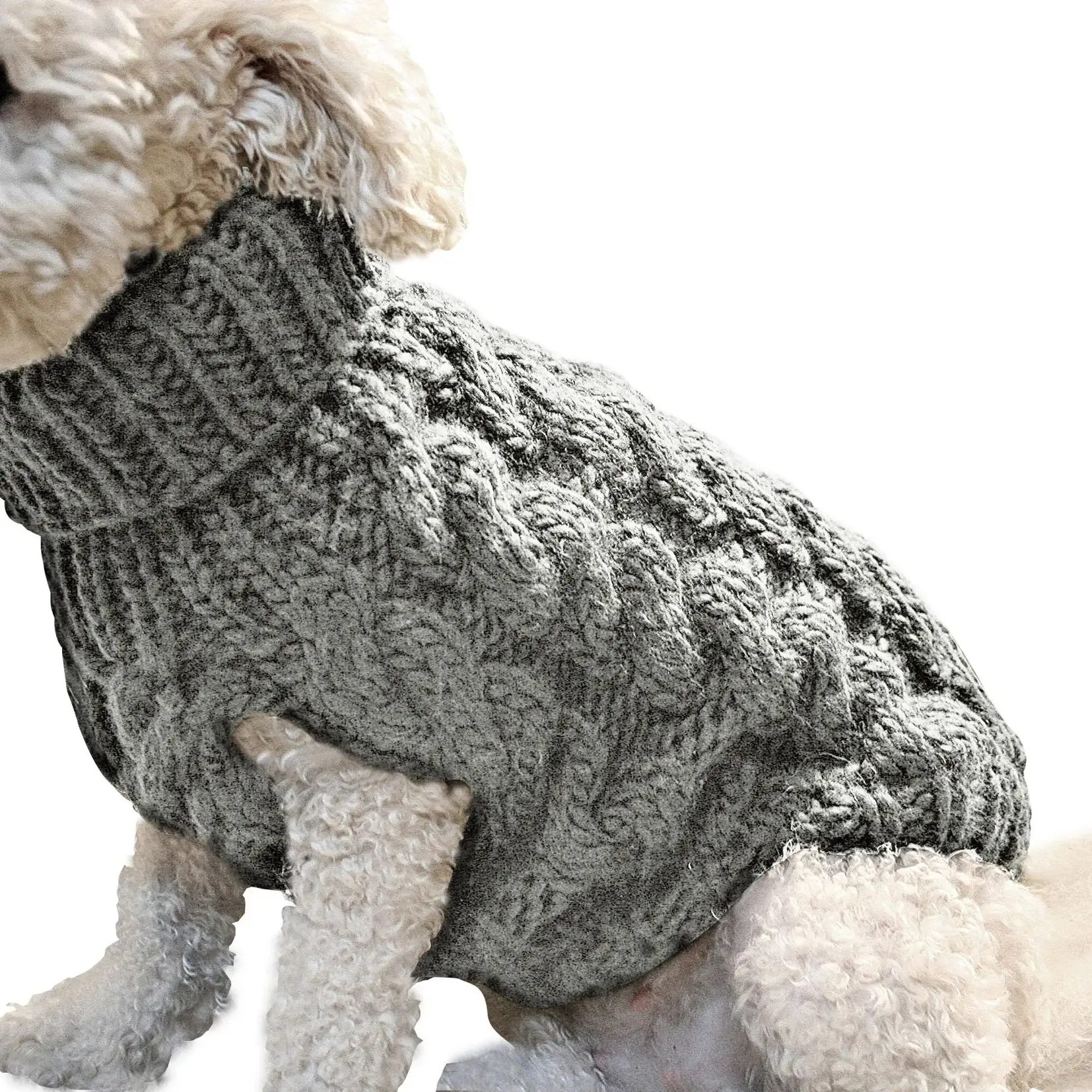 Dog Cute Pet Sweater Fashion Autumn And Winter New Pet Clothes Solid Color Twist Knitting Warm Clothing Comfortable