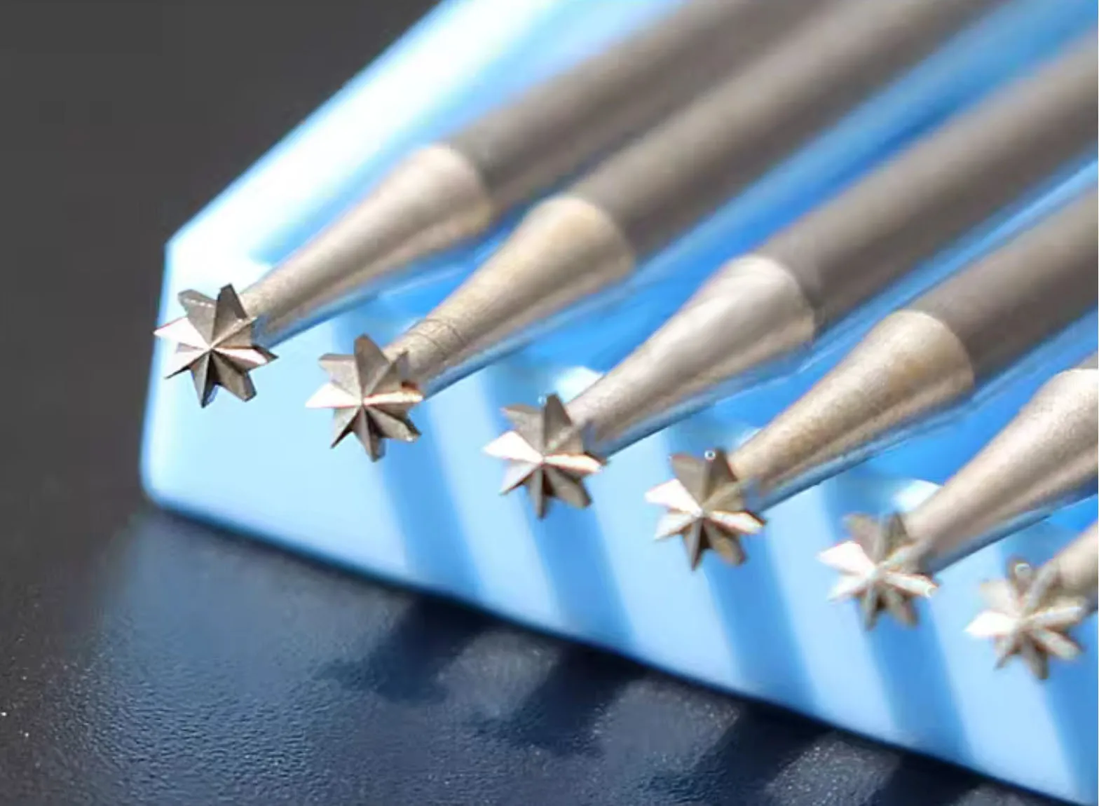 6PCS HSS Steel Wheel Bur for Jewelry gem Stone Setting 2.35mm Shank Cutting Flutes Deburring Burs Set