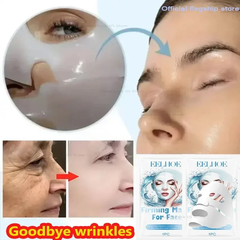 Collagen Anti Wrinkle Facial Mask Fade Face Fine Line Lift Firm Skin Anti-Aging Moisturizing Brighten Skin Care Korean Cosmetics