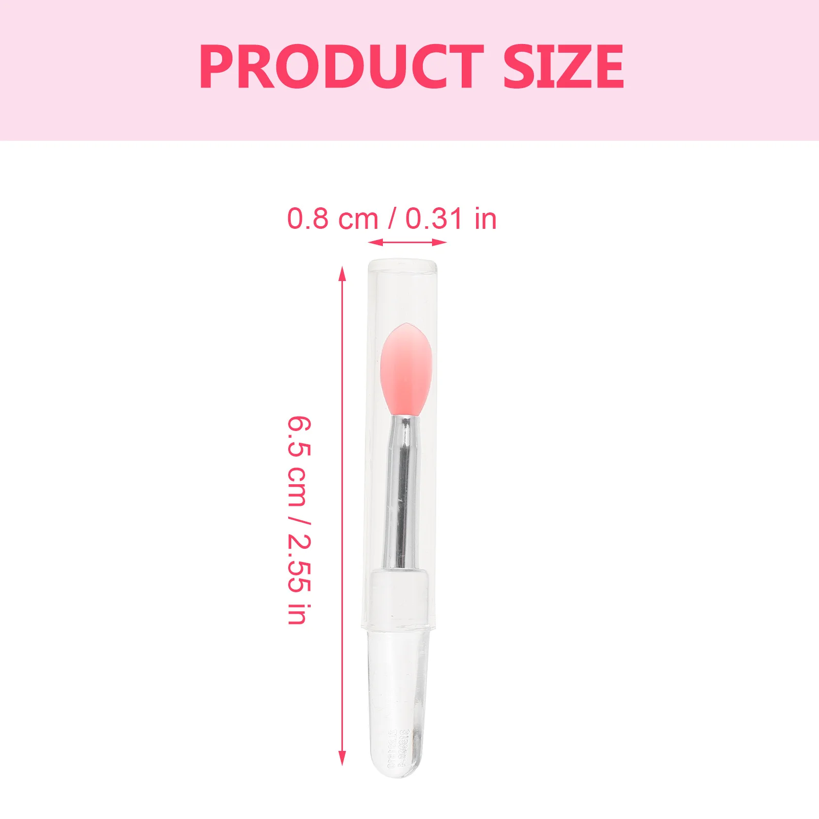 Aplicadores de maquillaje de pincel de labios de silicona, cabezales ultrasuaves, herramienta ligera para lápiz labial, máscara labial, sombra de ojos, 6 uds.
