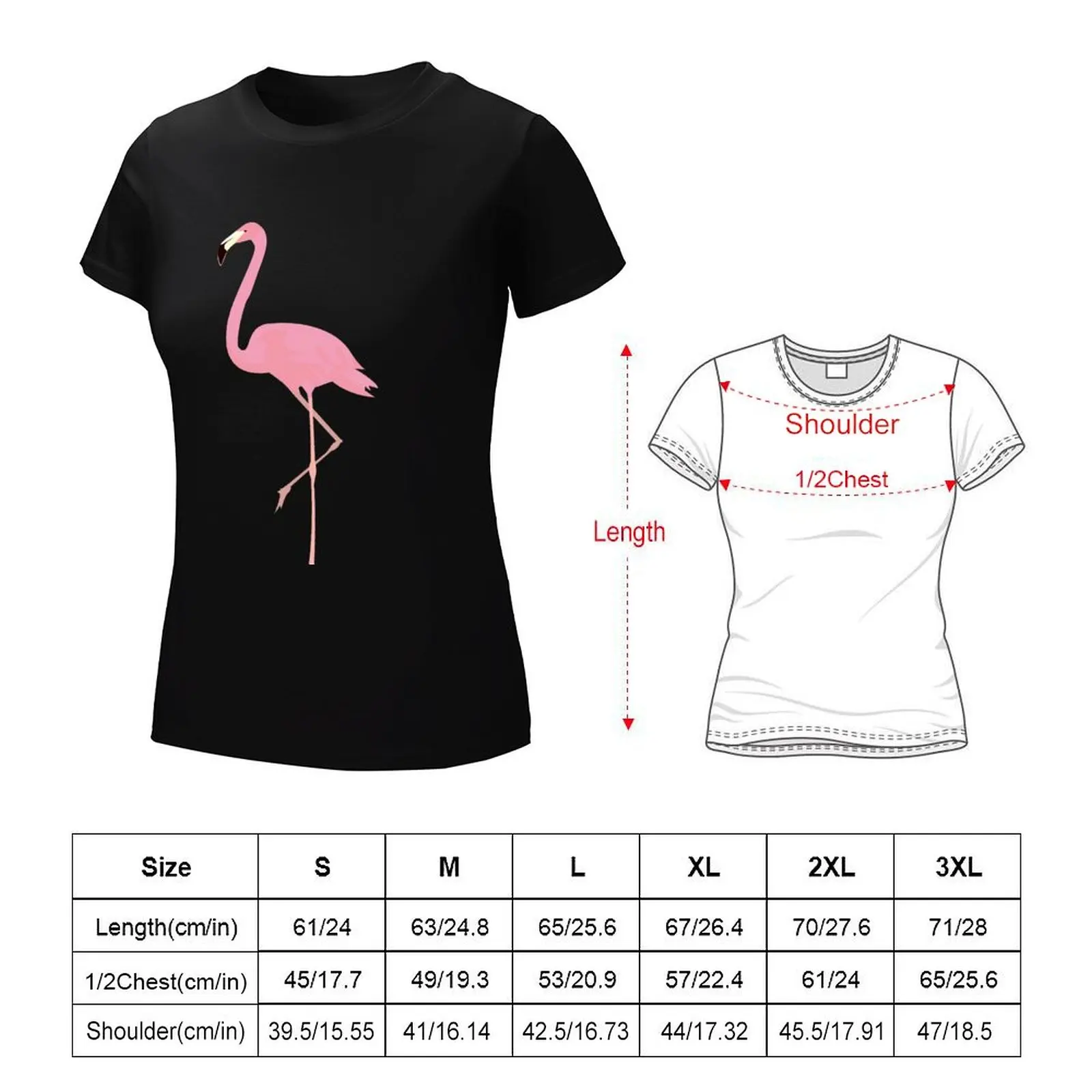 FLAMINGO T-Shirt animal print shirt for girls lady clothes designer clothes Women luxury