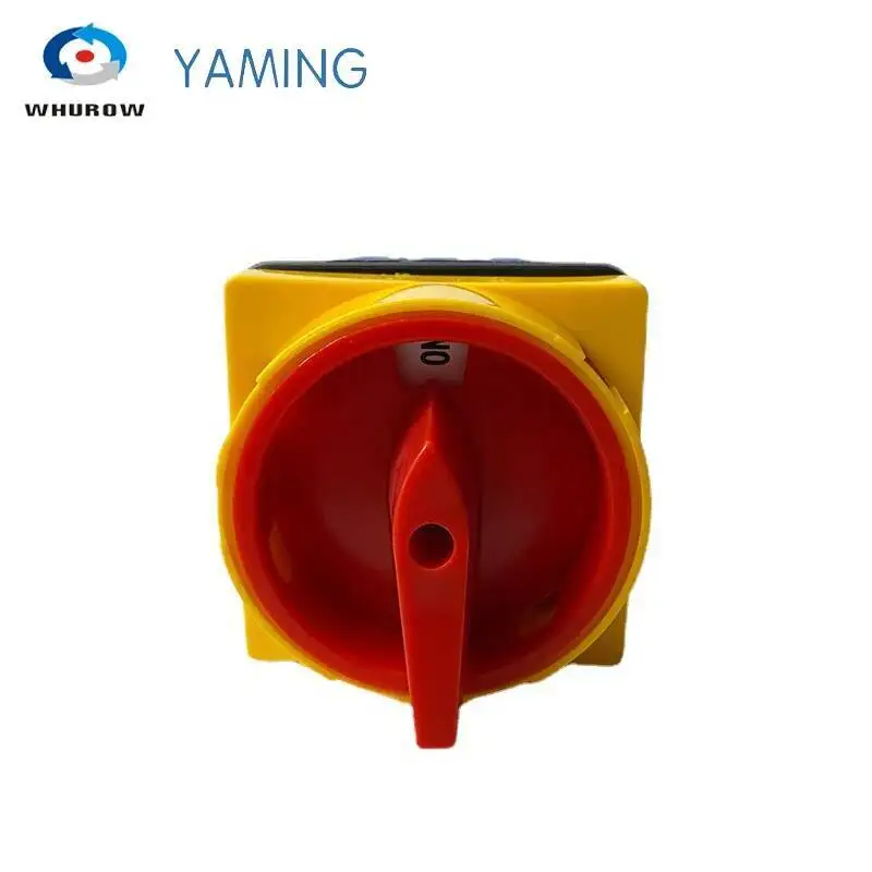 Interruptor aislador de encendido y apagado con bloqueo de almohadilla, Selector de desconexión de leva rotativa, Control de alto voltaje, 3/4P, 690V, YMD11-32A