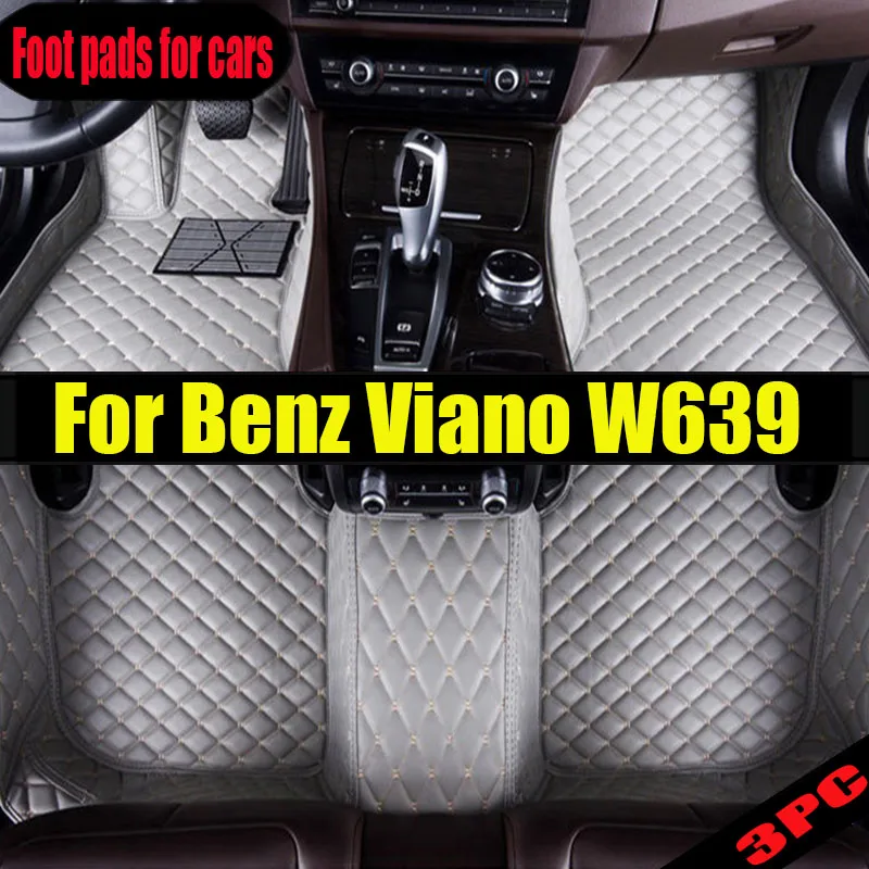 

Car Floor Mats For Mercedes Benz Viano W639 2006 2007 2008 2009 2010 Custom Auto Foot Pads Carpet Cover Interior Accessories