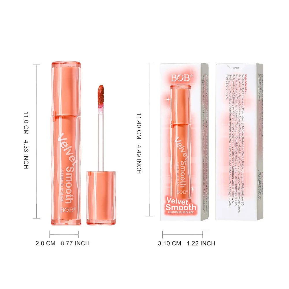 Błyszczyk do ust o efekcie lustra, mocno nawilżający i długotrwały, z dobrą pigmentacją i bez blaknięcia koloru.