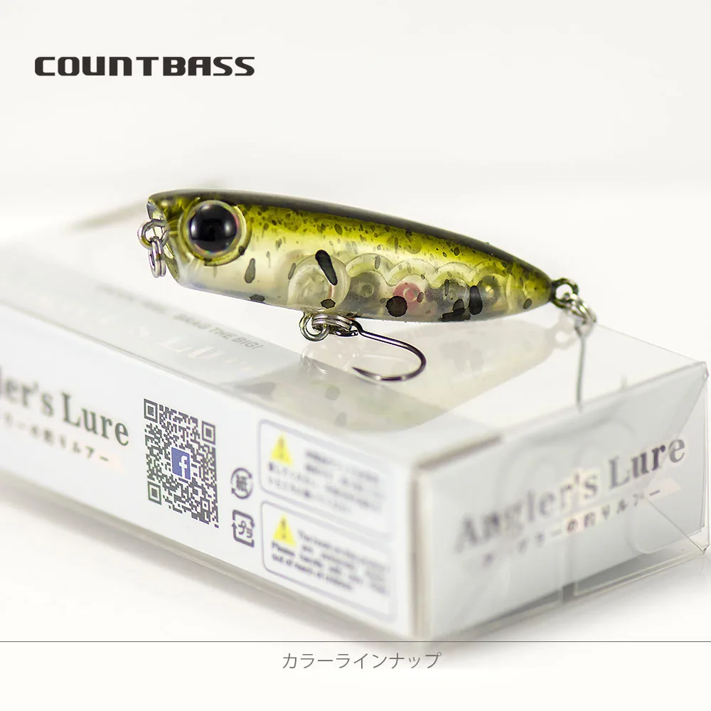 COUNTBASS 45mm 1-3/4" 3,2g 1/8 oz. Schwimmender Popper-Köder, Wobbler Topwater Angler's Fishing Lures La Peche Au Leurre Hardbaits – Detail 21