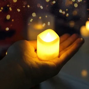 Flackernde LED Elektronische Elfenbein Teelicht Vela, eine Batterie, ideal für Hochzeiten, Tab 10 Hauptverkaufsbatteriesegel - №10