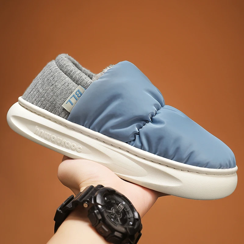 

Новые зимние семейные зимние ботинки, плюшевая и теплая флисовая обувь, модная обувь, легкие и нескользящие уличные ботинки