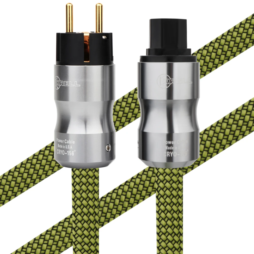 JP Krell CRYO-156 Audiophile Stromkabel High 12AWG 5N OFC Kabel EU Schuko US Audio CD Verstärker AMP PowerCord High Definition AC