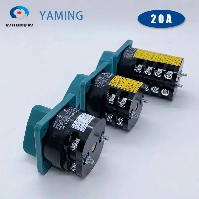 HZ5-20/4 L01 M04 M07 Interruptor de combinação Contato prateado 20A Interruptor de transferência reversa direta e reversa