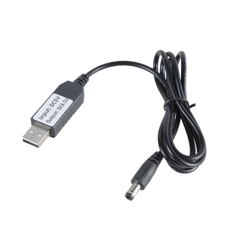 E41W USB 5V2A إلى 4.5V كابل طاقة البطارية الدمية لمزيلات البطارية 3x1.5V AA LR6