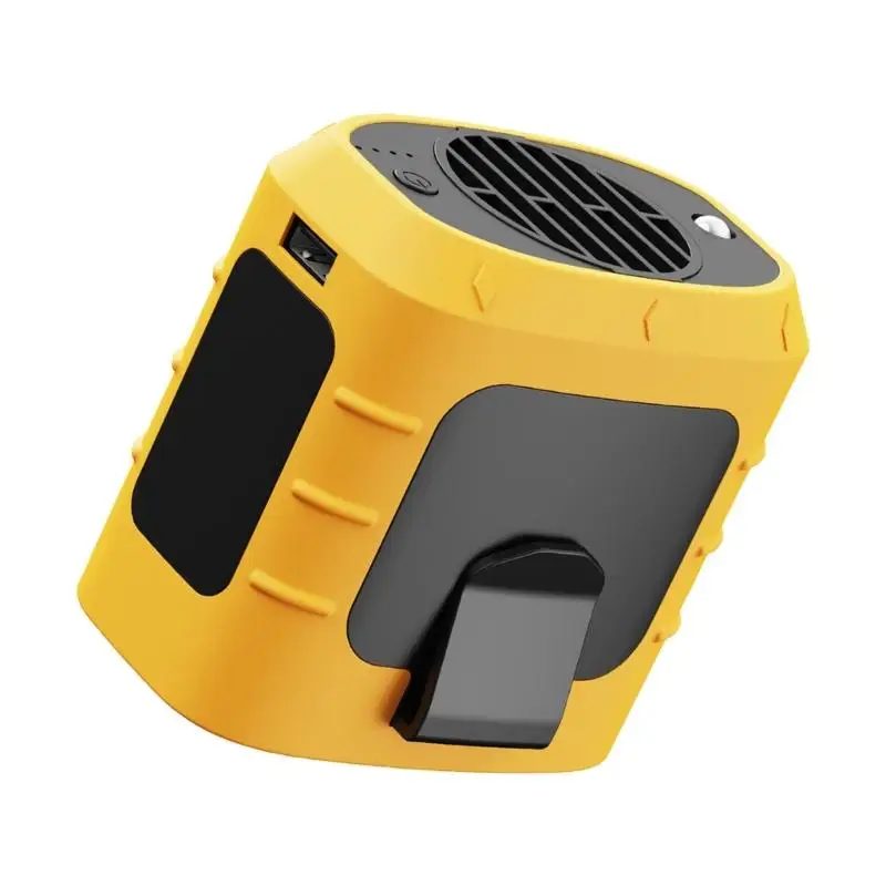 652F 3 Speed Adjustable 8000mAh Waist Fan Portable Rechargeable Wearable Cooling Fan with Night Light and Power Function
