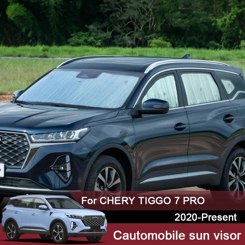 

Автомобильные солнцезащитные козырьки, защита от ультрафиолета, чехол для Chery Tiggo 7 Pro 2020-2025, оконная занавеска, солнцезащитный козырек, крышка лобового стекла, внутренние аксессуары