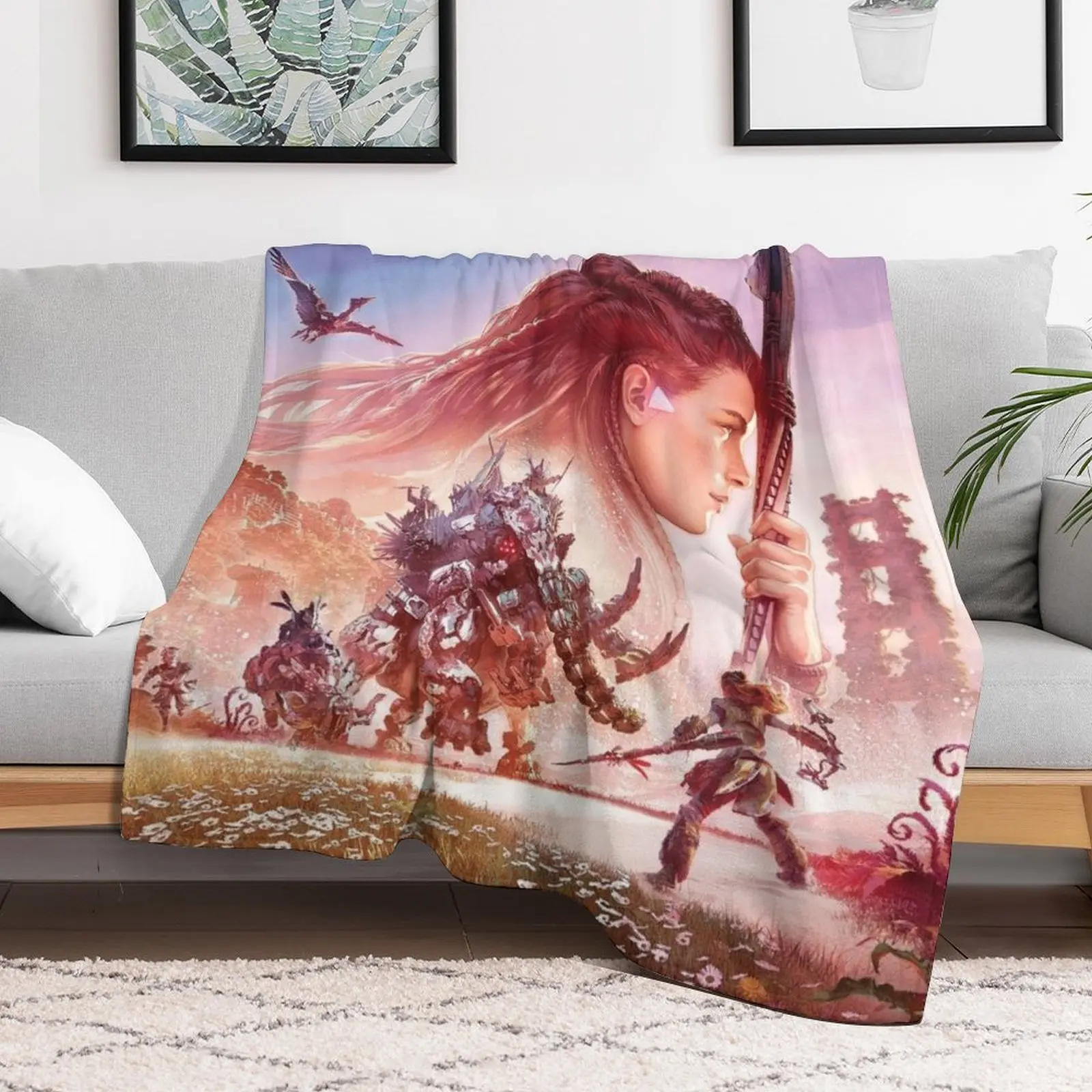 Horizon Forbidden West. No Horizon logo! Throw Blanket