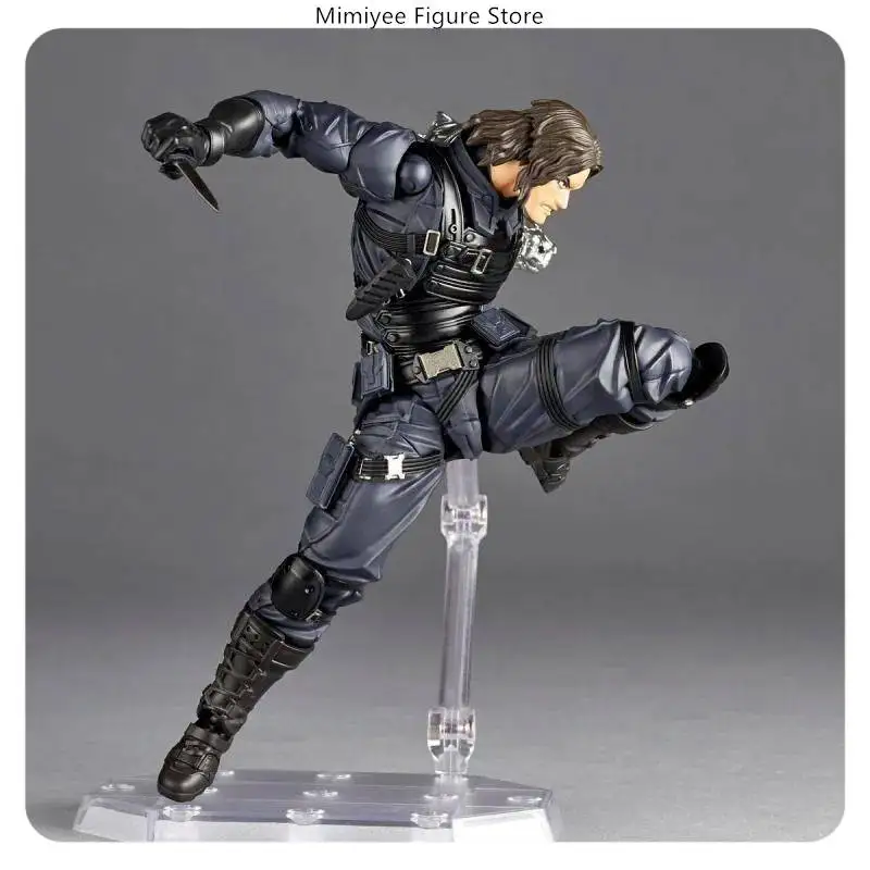 14cm Marvel Winter Soldier Articulated Mechanical Arm Warrior PVC Action Figure Statue Desktop Decoration Gift​