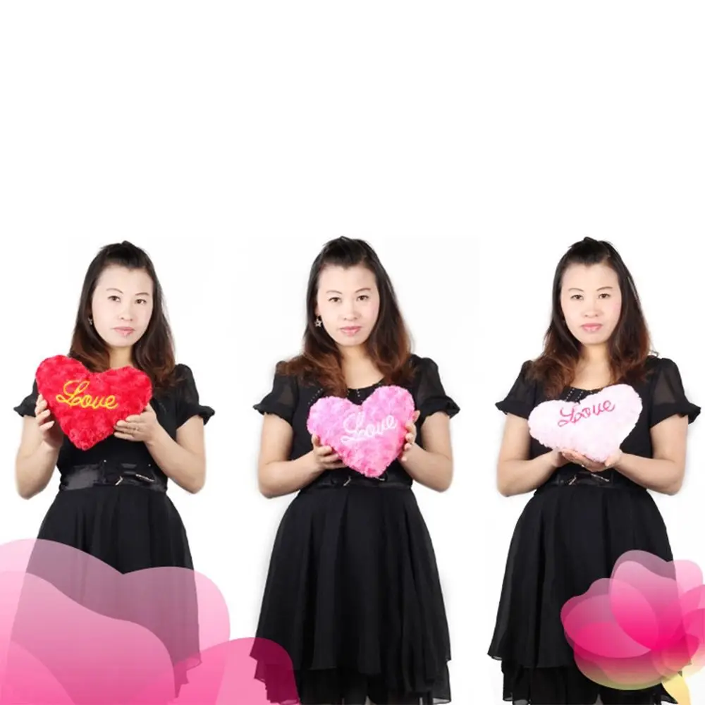 Herz-Plüschtiere, weiches Kissen, Kawaii-Spielzeug, schönes Geschenk für Geburtstag, Zuhause, dekoratives Valentinstag, dekoratives weiches gefülltes Kissen