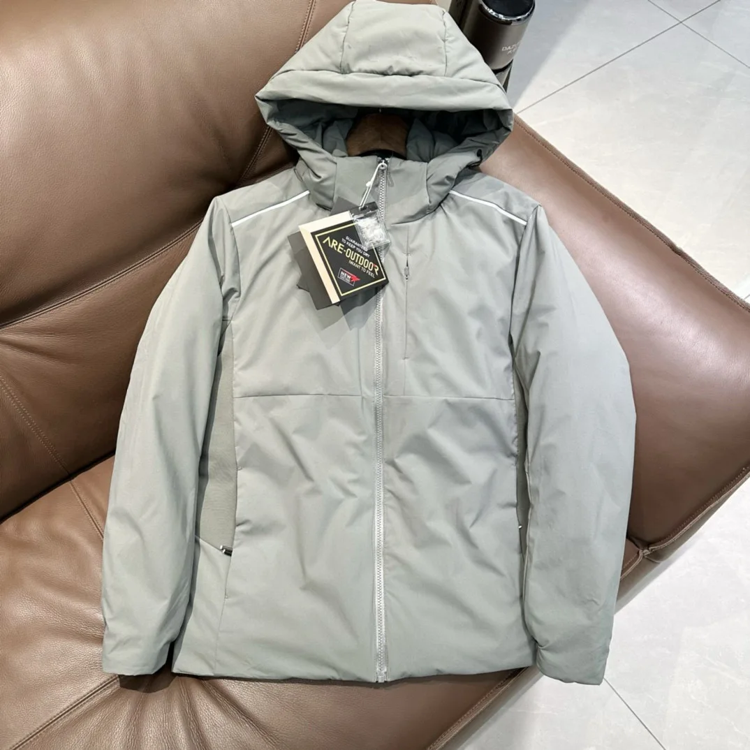 M5538 Jaket bebek termal untuk pria, Jaket bebek musim dingin kualitas tinggi, jaket luar ruangan tahan air, jaket Hiking Down untuk pria