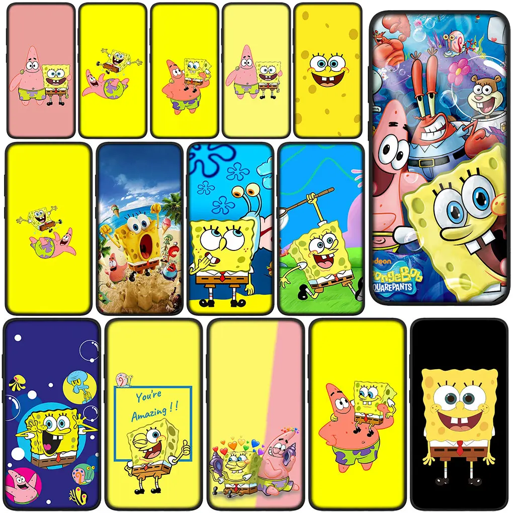 Cute Sponges Bobs S-SpongeBobs Squares P-Pants Phone Cover Case for Samsung Galaxy A10 A20 A53 A30 A31 A32 A50 A51 A52 A12 A33