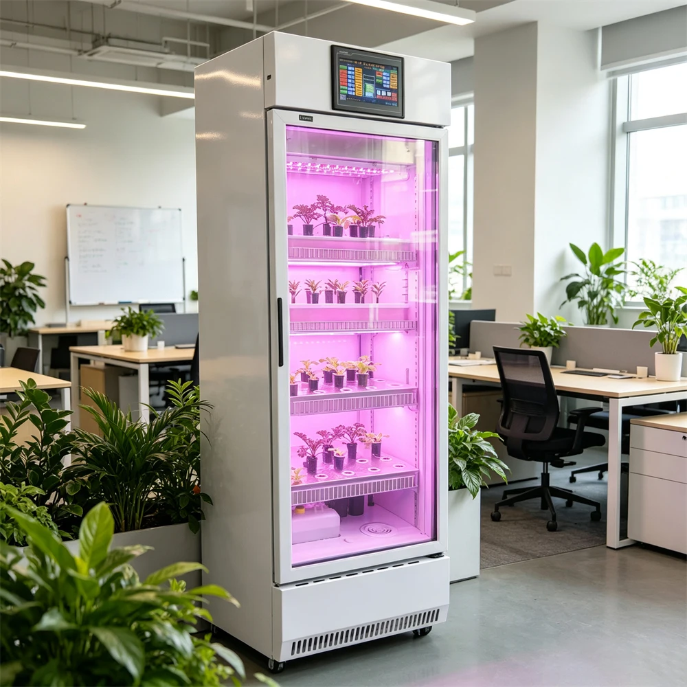 Indoor Plant Cabinet Vertical Farming Hydroponic Indoor Garden Smart Home Grow System Vegetable Growing Machine