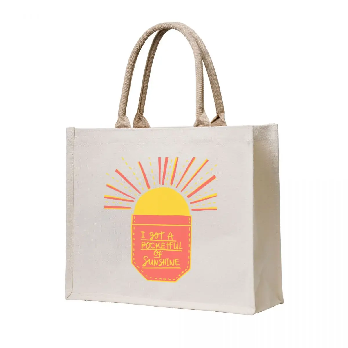 

Pocketful of Sunshine Tote Bag Cloth bag shopping trolley bag Women's tote Portable shopping