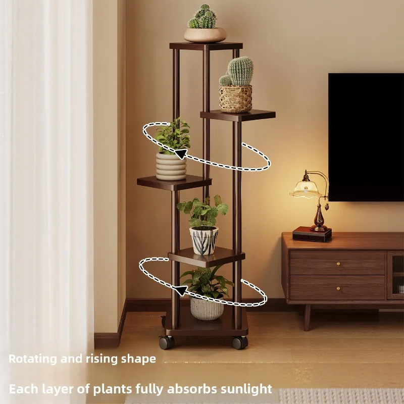 Balcony Plant Stand Ladder Style Multi Tier Floor Shelf Living Room Succulent Pots Plantenplanken Plant Stand Flower Stand