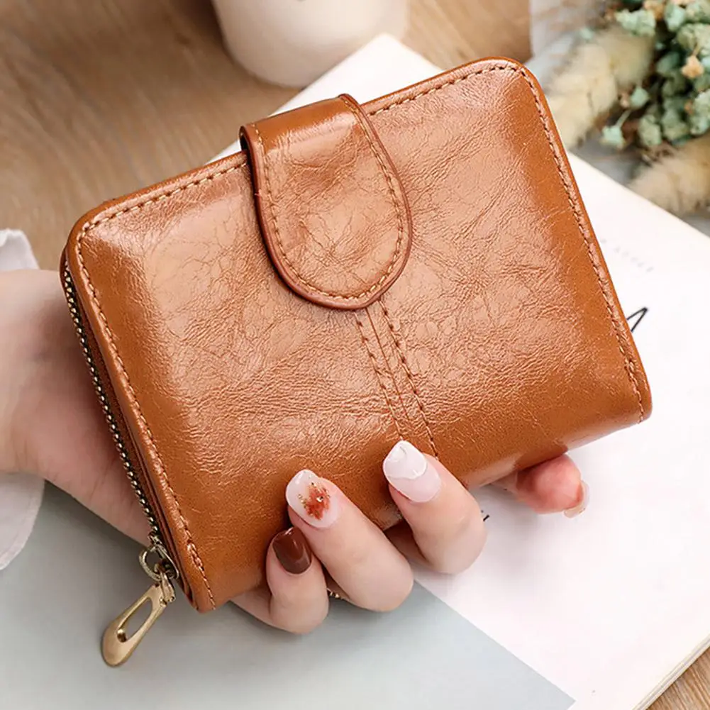 2026 Fashion Wallets for Women Short Wallet PU Women's Purse Zipper Card Holder Small Wallet Coin Pocket