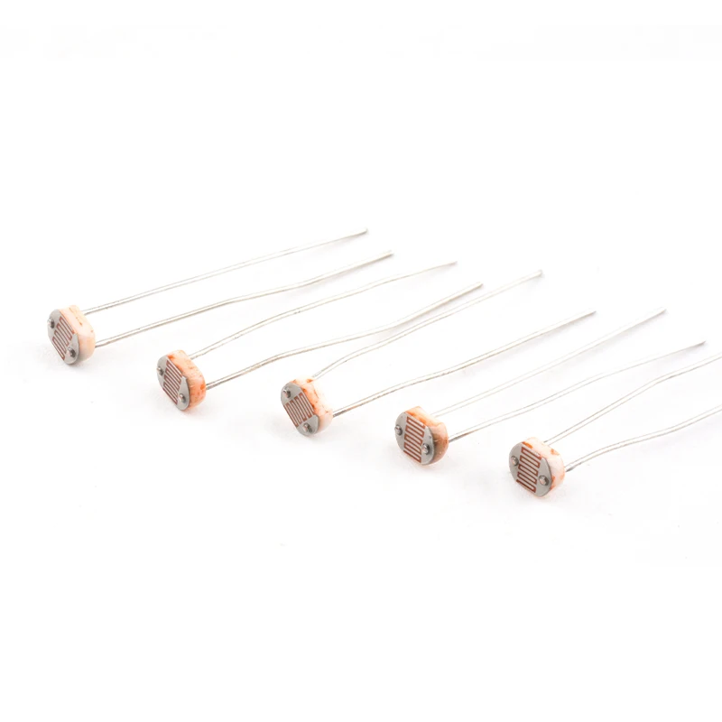 20PCS LDR Photo Light Sensitive Resistor Photoelectric Photoresistor 5528 GL5528 5537 5506 5516 5539 5549 For Arduino