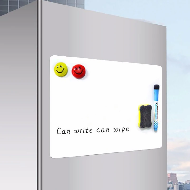 A3 A4 Fridge Magnet Magnetic WhiteBoard  Dry Erase Board Refrigerator Erasable Flexible Marker Sheet Kitchen Memo Grocery List