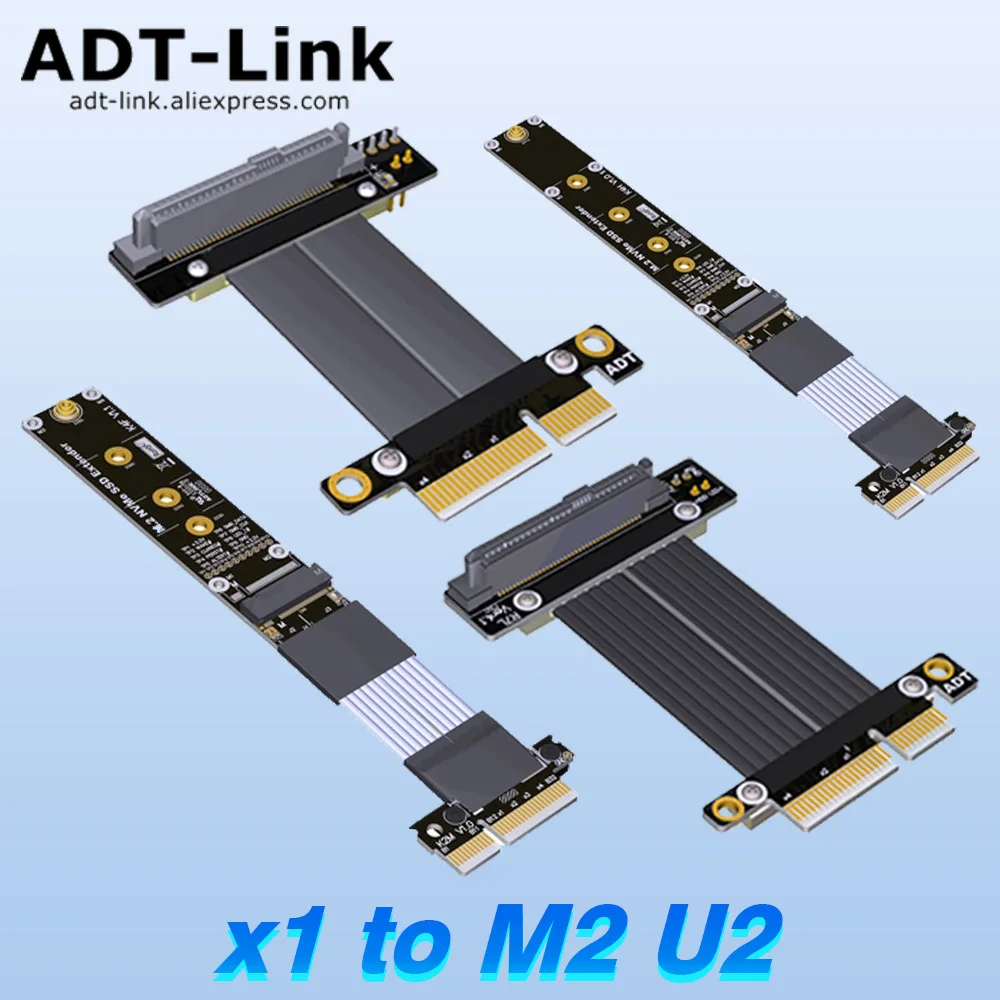 

PCI Express 4x Riser PCI-E 3,0 4,0 X4 до M.2 NVMe Key M / M.2 WiFi Key A.E./Кабель-удлинитель Mini-PCIe MPCIe / U.2 SFF-8639 SSD