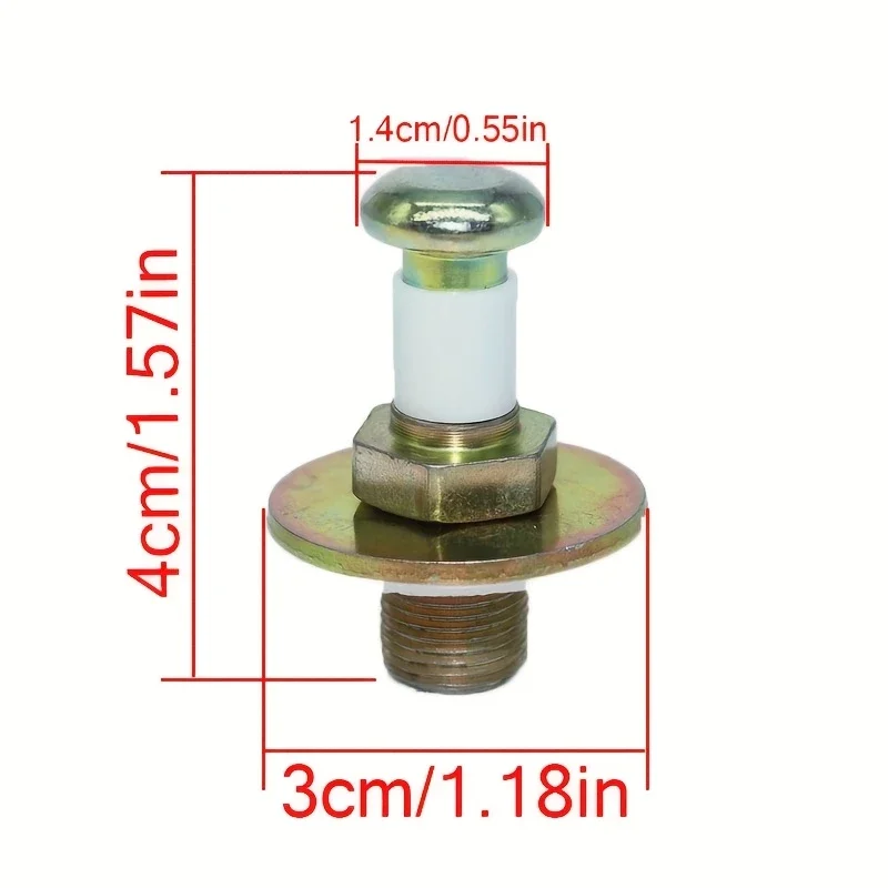 2pcs Car Door Lock Washer Bolt For VW Golf MK2 1983-1992 Striker Screw Touch Latch Cotter Pin 357837034 357837034B Car Accessory