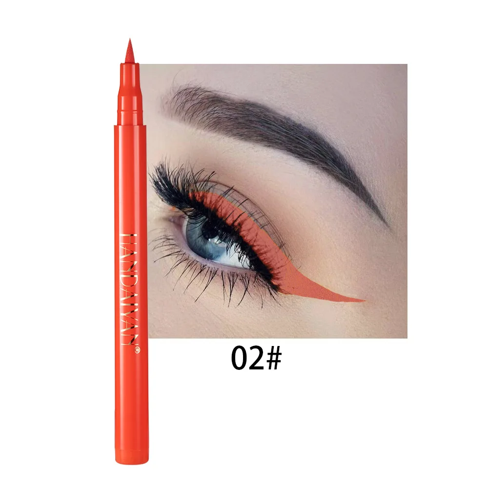 Eyeliner impermeabile colorato arcobaleno Eyeliner liquido dipinto fai da te Eyeliner opaco facilmente, 1.6g/0.056oz