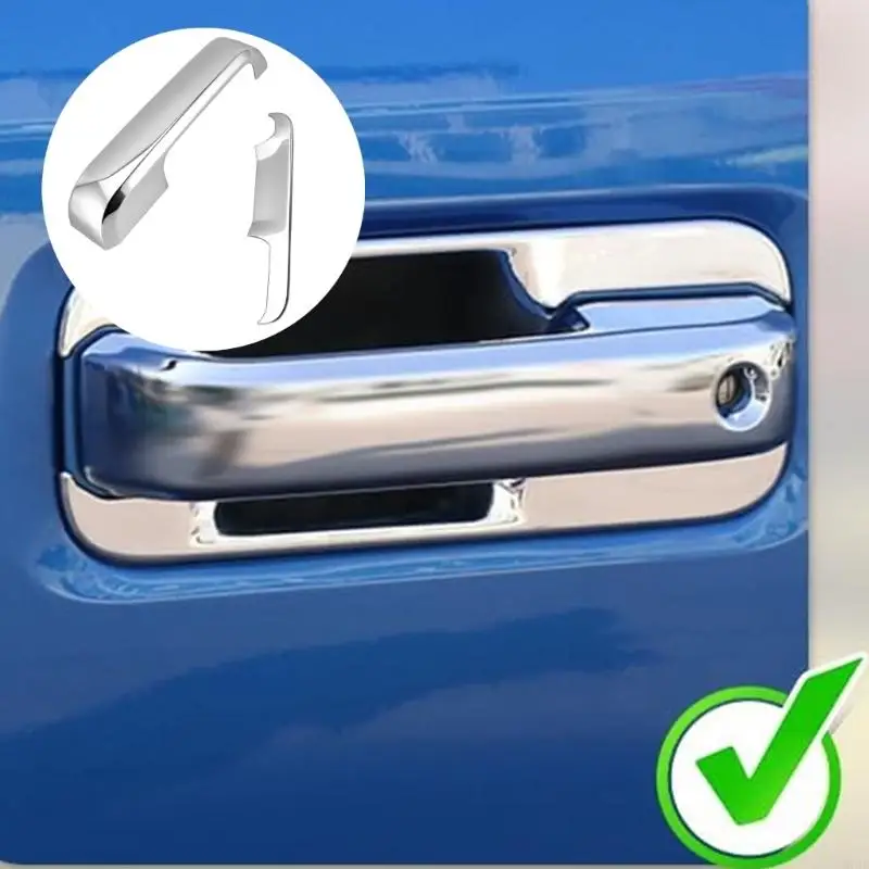 M76E 12-teiliges silberfarbenes Griffbereich-Verkleidungsset für F150 2015–2020 LKW – Detail 9