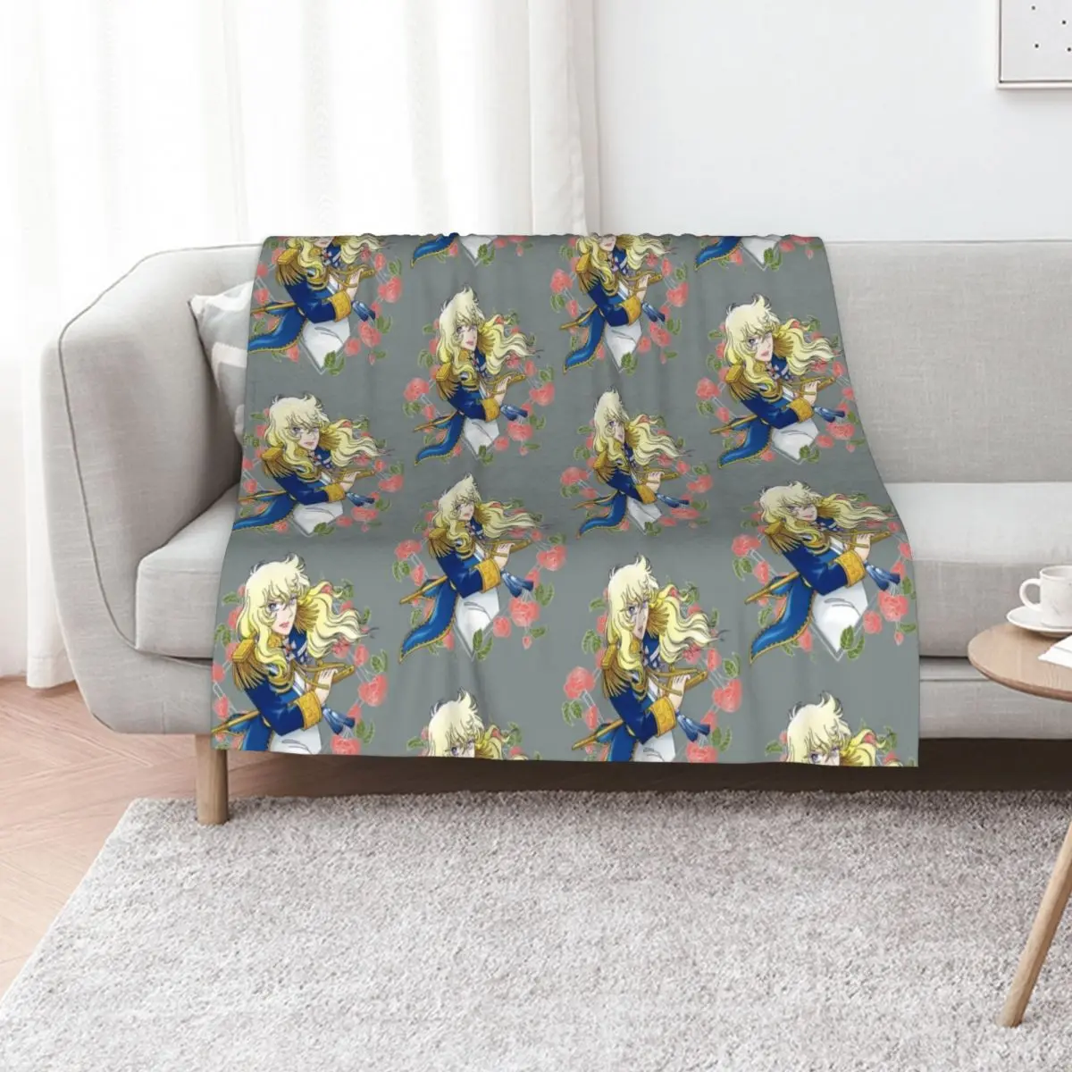 

Oscar Franois de Jarjayes (Blue edit. 2021) Throw Blanket Softest Bed covers For Decorative Sofa Blankets