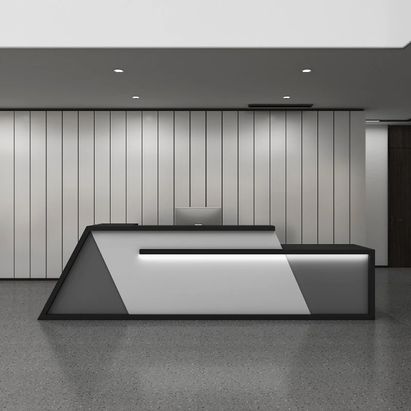 

Company Institution Reception Desk Large Luxury modern design Bar Counter Beauty Salon mostradores para tienda office furniture