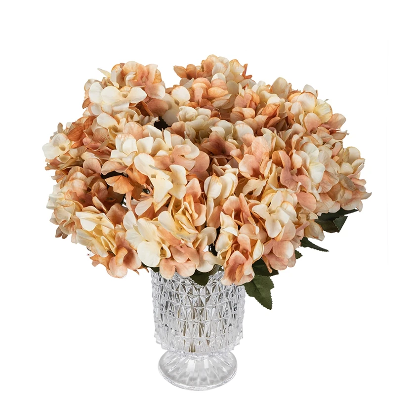 

Silk Artificial Flowers Hot Sale Hydrangea Wedding Bridal Bouquet Holiday Home Garden Wall Festival Art Diy Gift Box Decor Cheap