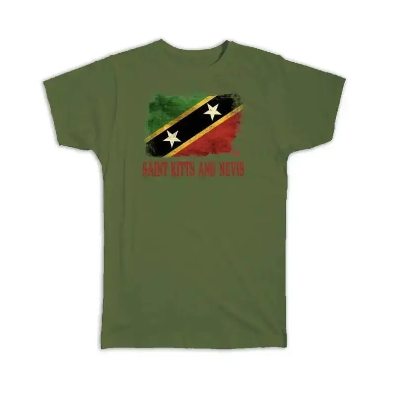 Saint Kitts And Nevis Flag North America Country Proud Souvenir T shirt