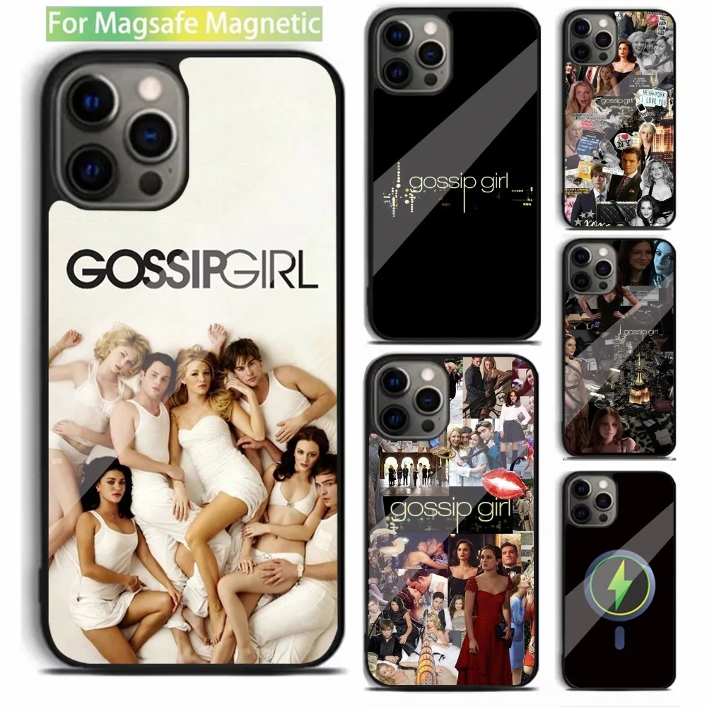 

G-Gossip G-Girl Phone Case For iPhone 16,15,14,13,12,11,Plus,Pro,Max,Mini Magsafe Magnetic Wireless Charging