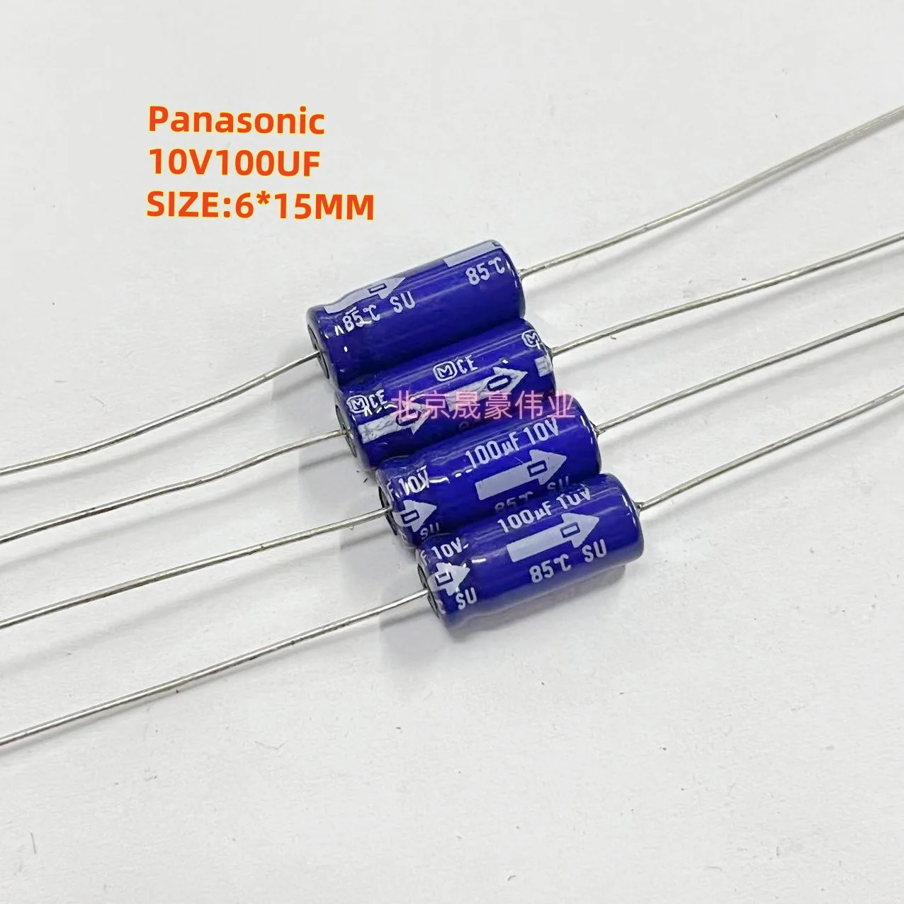 10 pz 10V100UF 10V220UF Panasonic serie SU condensatori assiali audio 100 UF/220 UF/10 V