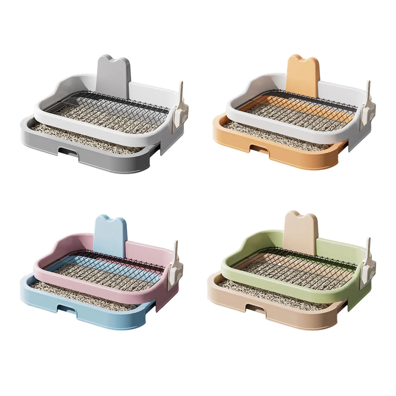 Dog Toilet Puppy Pee Holder Bedpan Detachable Mesh Grid Keep Paws and Floors Clean Indoor Dog Potty Tray for Garden Household