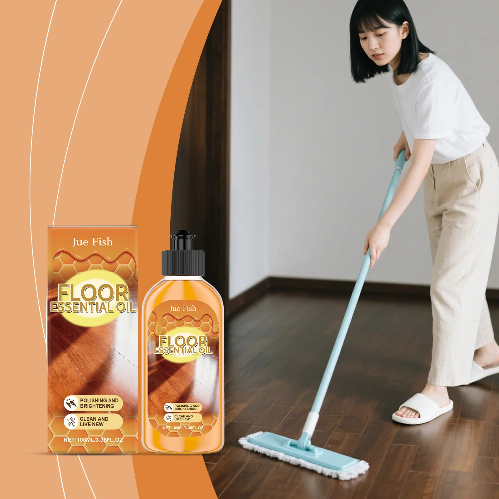 

Home Floor Polishing Liquid - Diminishes Stains Reduces Scale Enhances Shine Fragrant Scent Mop-specific Floor Cleaning Solution