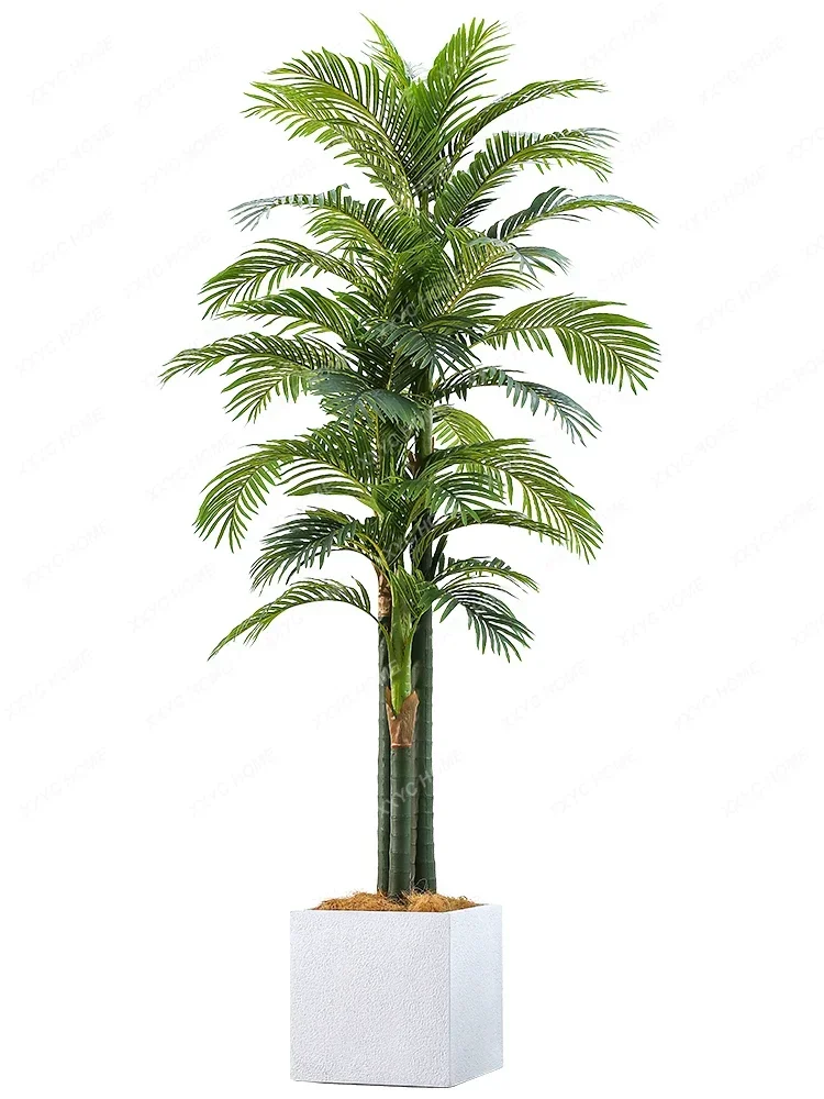 Nordic Style Simulation Large Plant Decoration Large Brown Sunflower Areca Palm Floor Living Room Decoration