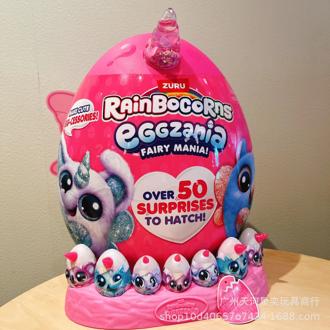 

New Rainbocorns Eggzania Fairy Mania Unicorn Zuru 2025 Surprise Egg With Over 50 Surprises Collectible Plush Toy For Toy Gift