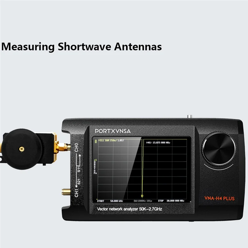 

A39Q-Nanovna-H4 Plus Portable Vector Network Antenna Analyzer 4In IPS LCD Display Touch Sreeen 50Khz 2.7Ghz Bulid In 5000Mah
