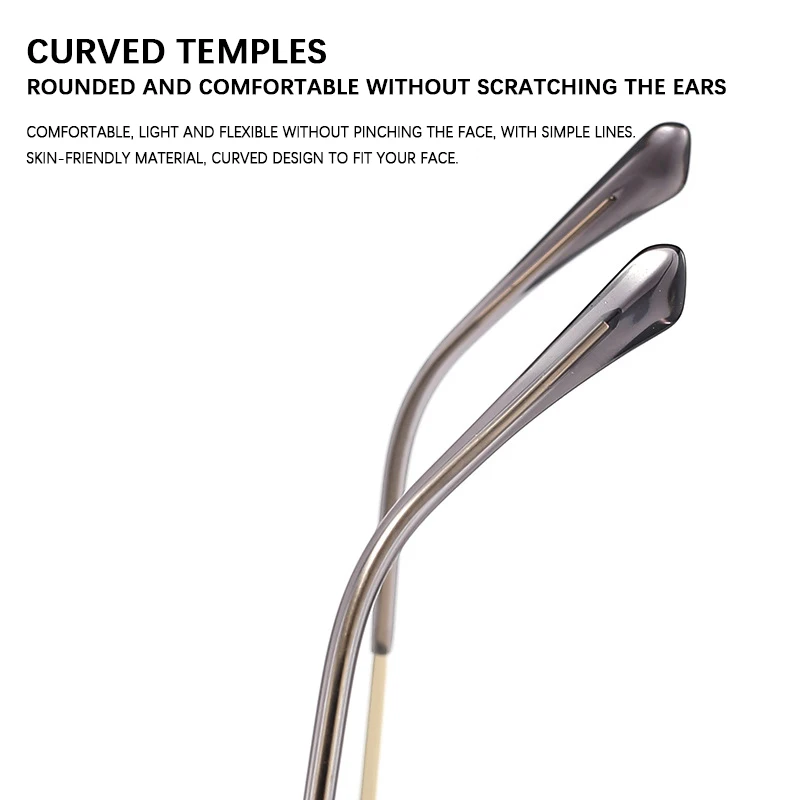 Rimless Ultralight Pure Titanium Glasses Frames Men Eyeglasses Fashion Frameless Women's Eyepieces Luxury Glasses Frame Eyewear