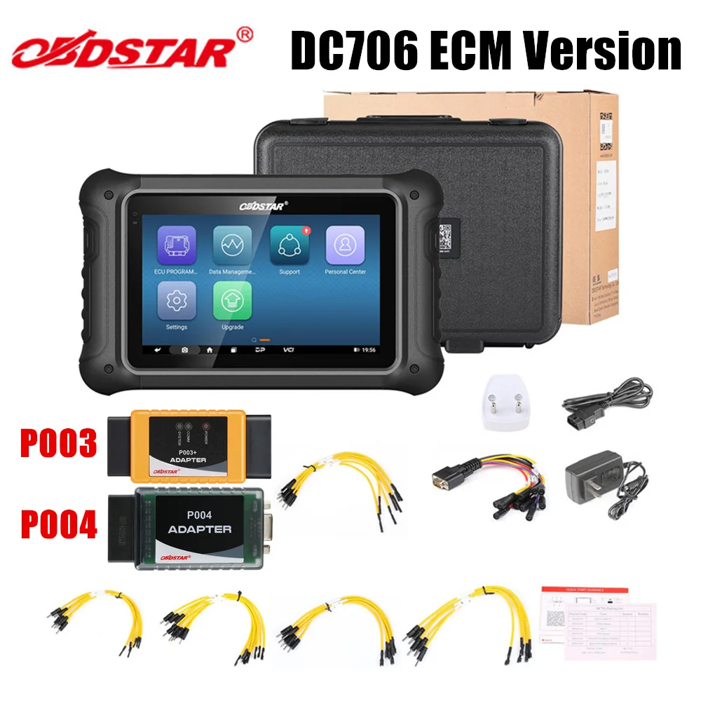 OBDSTAR DC706 ECM Version for Car and Motorcycle ECU Clone by OBD or Bench Mode with P003 P004 Adapter