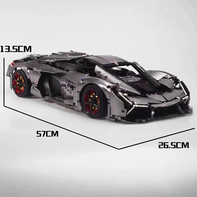 Metallic High-Tech 10246B Stadt Auto Baustein Technische Super Speed RC Racing Fahrzeug Modell Ziegel DIY Spielzeug Kind weihnachten Geschenk