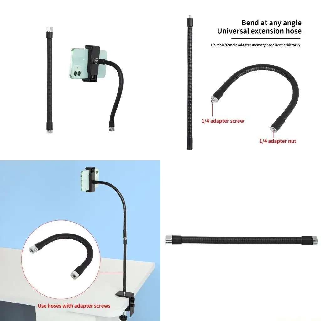 

F62C 1/4 Inch Female to Female Extension Pipe Extension Rod for DSLR Cameras Lighting