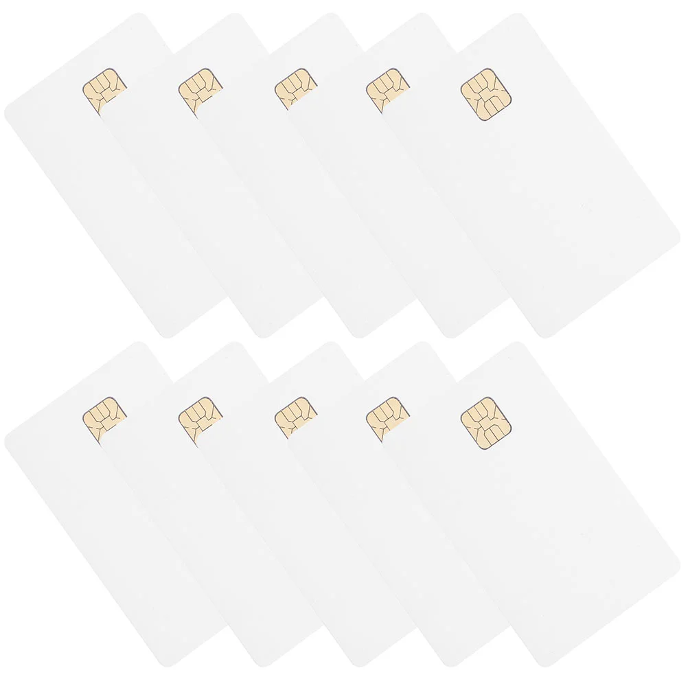 20 Pcs Intelligent Access Control System Ic Card Chips Copper Blank Credit Cards