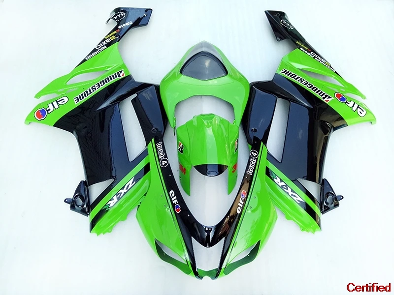 

New fairings kit for Kawasaki Ninja ZX 6R 2007 2008 Green Motorcycle fairing body kit ZX6R 636 07 08
