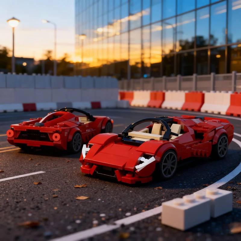 

377PCS MOC City Champions Super Car Detomaso P72 Model Technology DIY Creative Assembly Bricks Display Birthday Gift Collectible
